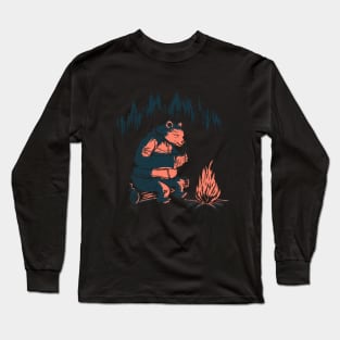 Campfire Bear Long Sleeve T-Shirt